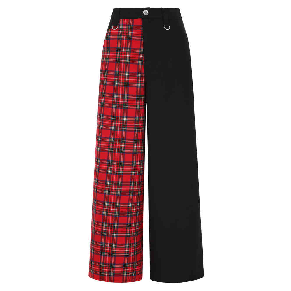 Banned - Babylon Weite Hose - Schwarz/Rot